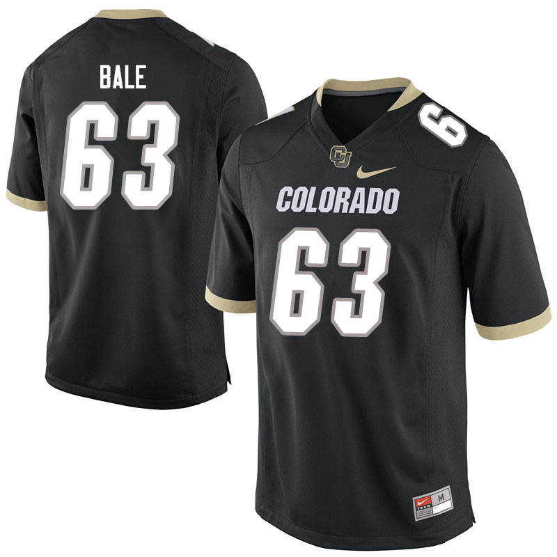 Men #63 J.T. Bale Colorado Buffaloes College Football Jerseys Sale-Black